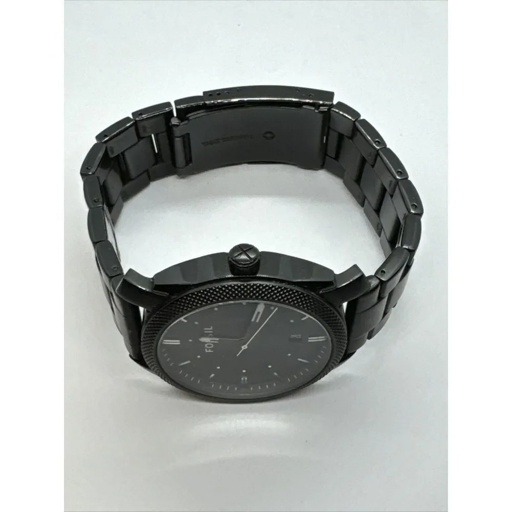 Fossil Machine FS4775 Women Black Stainless Steel Analog Dial Wrist Watch JNA331